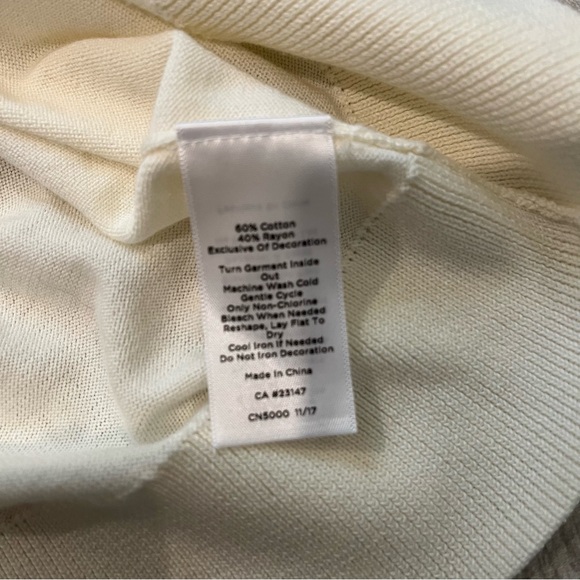 Talbots Party Bows Crewneck Sweater, Sz XL - Picture 13 of 14